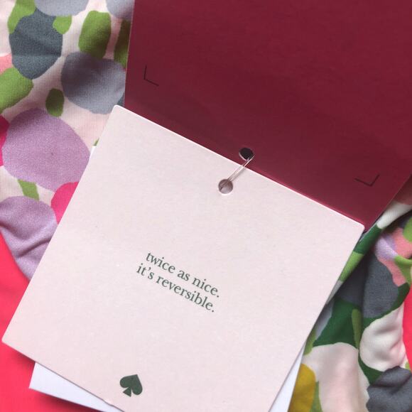 NWT Kate Spade Reversible Pink and Floral Bikini Bottom - Picture 7 of 9